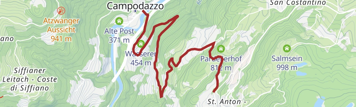 Route map: 258 Collegamento Valle Isarco I.